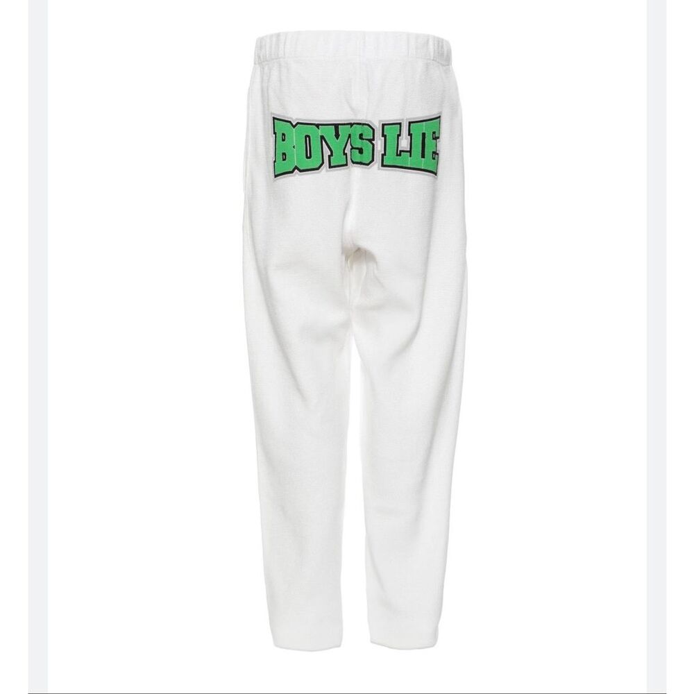 Boys Lie White Mac Slim Sweatpants Graphic Logo XXL Sold Out